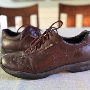 Mephisto Men's Dark Brown Leather Oxfords